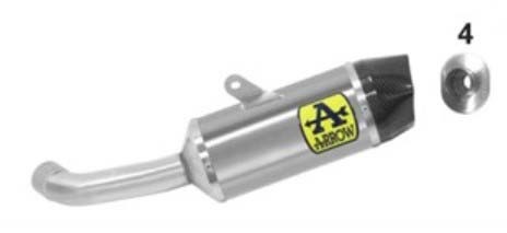 Arrow Indy Race Titanium Silencer with Carbon End Cap - 2020